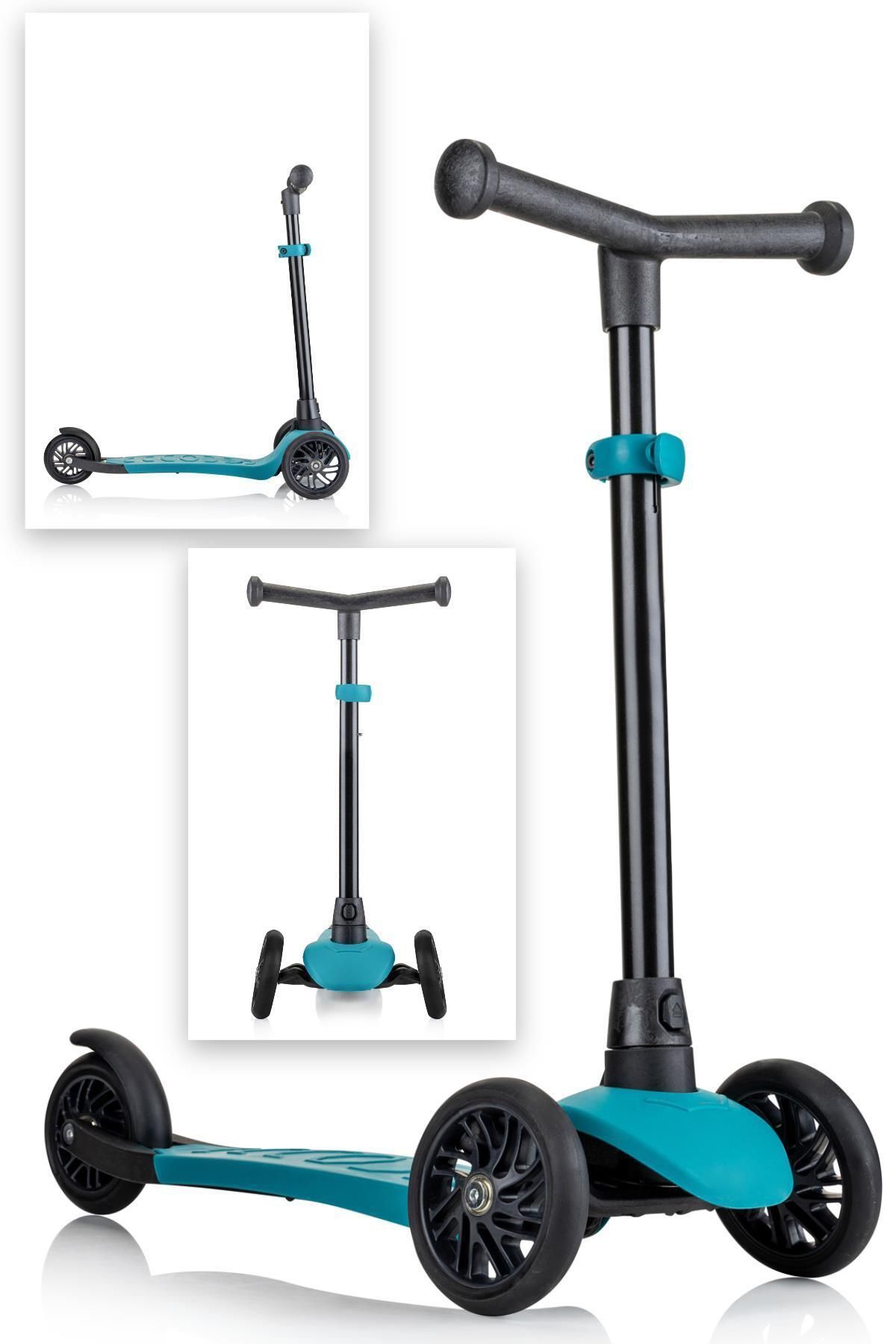 VaVbaby%203%20Tekerli%20Yükseklik%20Ayarlı%20Ziply%20Scooter%20Yeşil