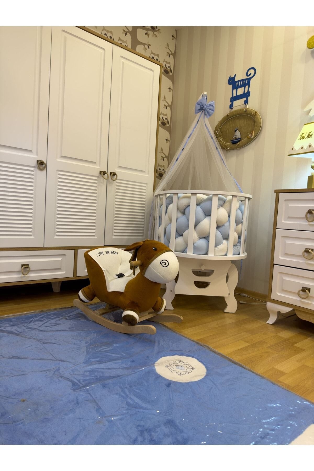 VaVbaby%20Sallanan%20At%20Ahşap%20Peluş%20Yumuşak%20-%20Eşek%20Kahverengi