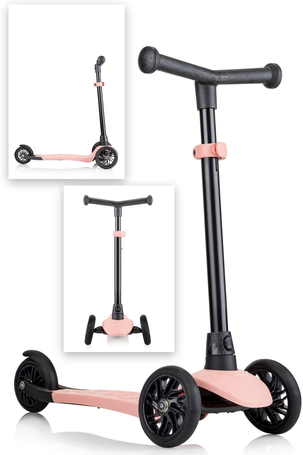 VaVbaby%203%20Tekerli%20Yükseklik%20Ayarlı%20Ziply%20Scooter%20Pembe