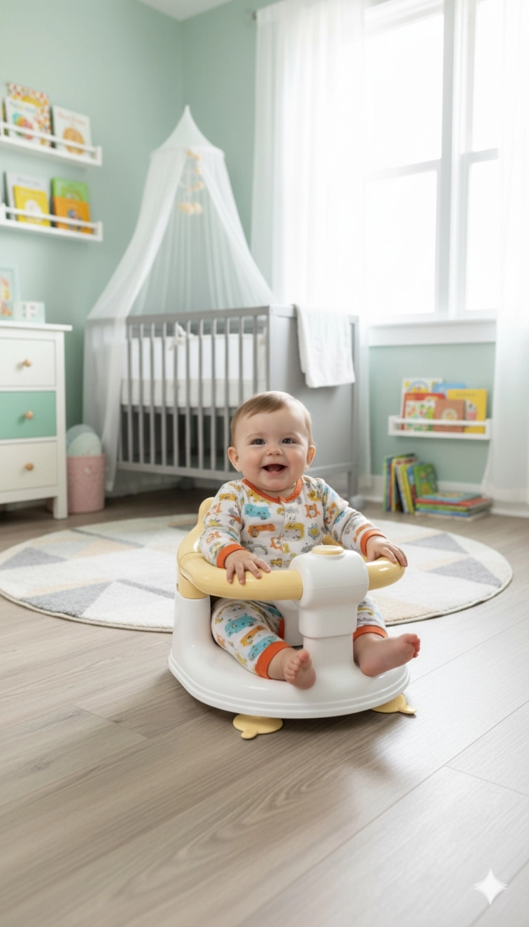 VaVbaby%20Önden%20Açılır%20Bebek%20Banyo%20&%20Bebek%20Mama%20Oturağı%20Sarı