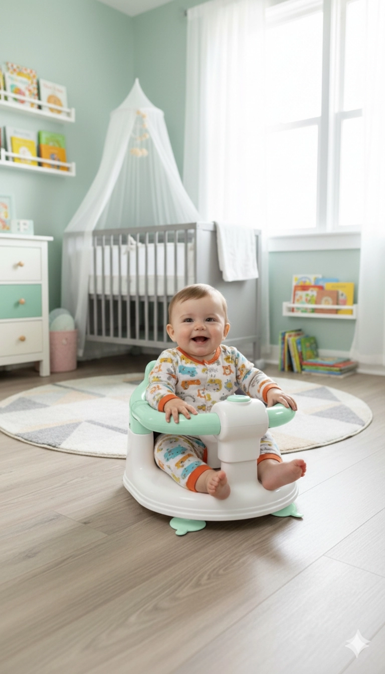 VaVbaby%20Önden%20Açılır%20Bebek%20Banyo%20&%20Bebek%20Mama%20Oturağı%20Mint%20Yeşili