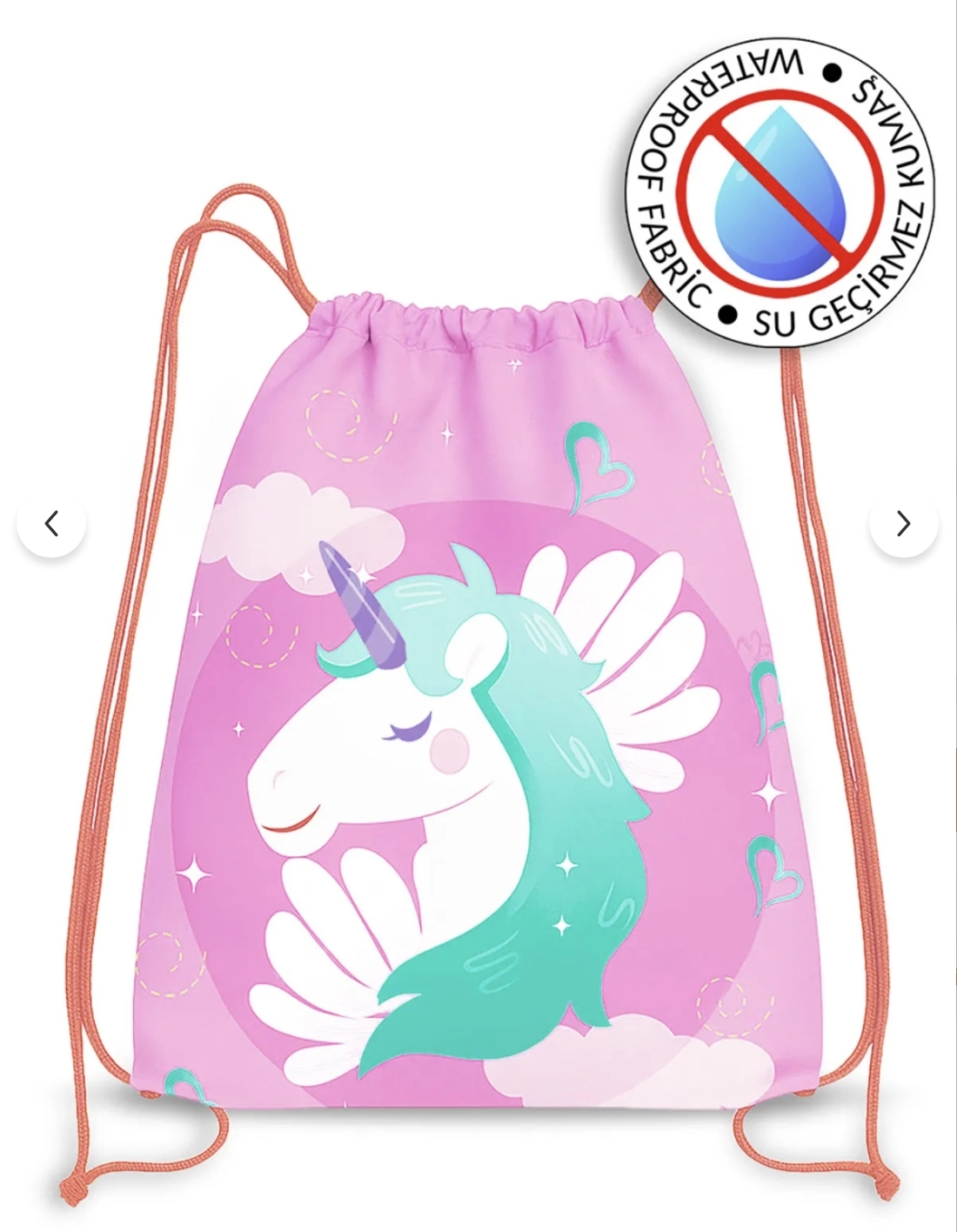 Sevimli%20Unicorn%20Desenli%20Çocuk%20İpli%20Sırt%20Çantası%20-%20Deniz%20ve%20Plaj%20Çantası