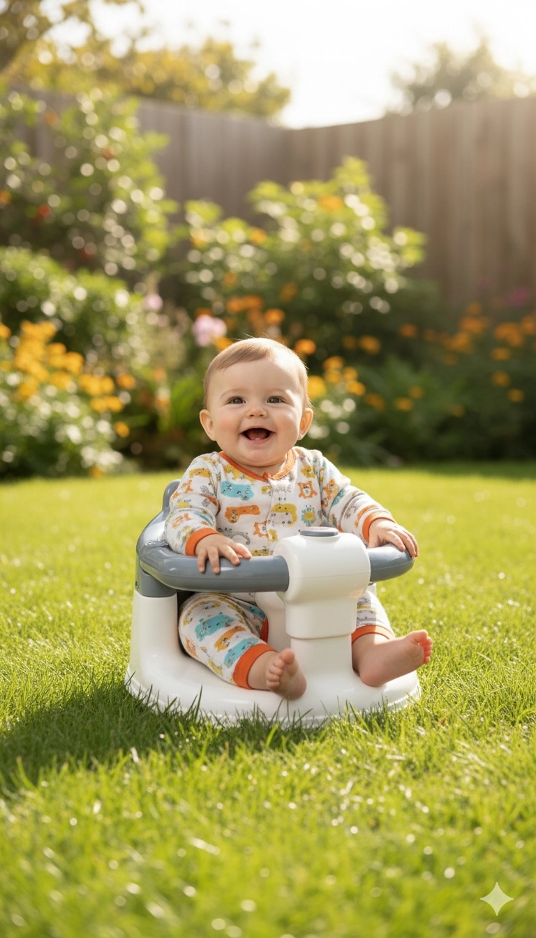 VaVbaby%20Önden%20Açılır%20Bebek%20Banyo%20&%20Bebek%20Mama%20Oturağı%20Gri