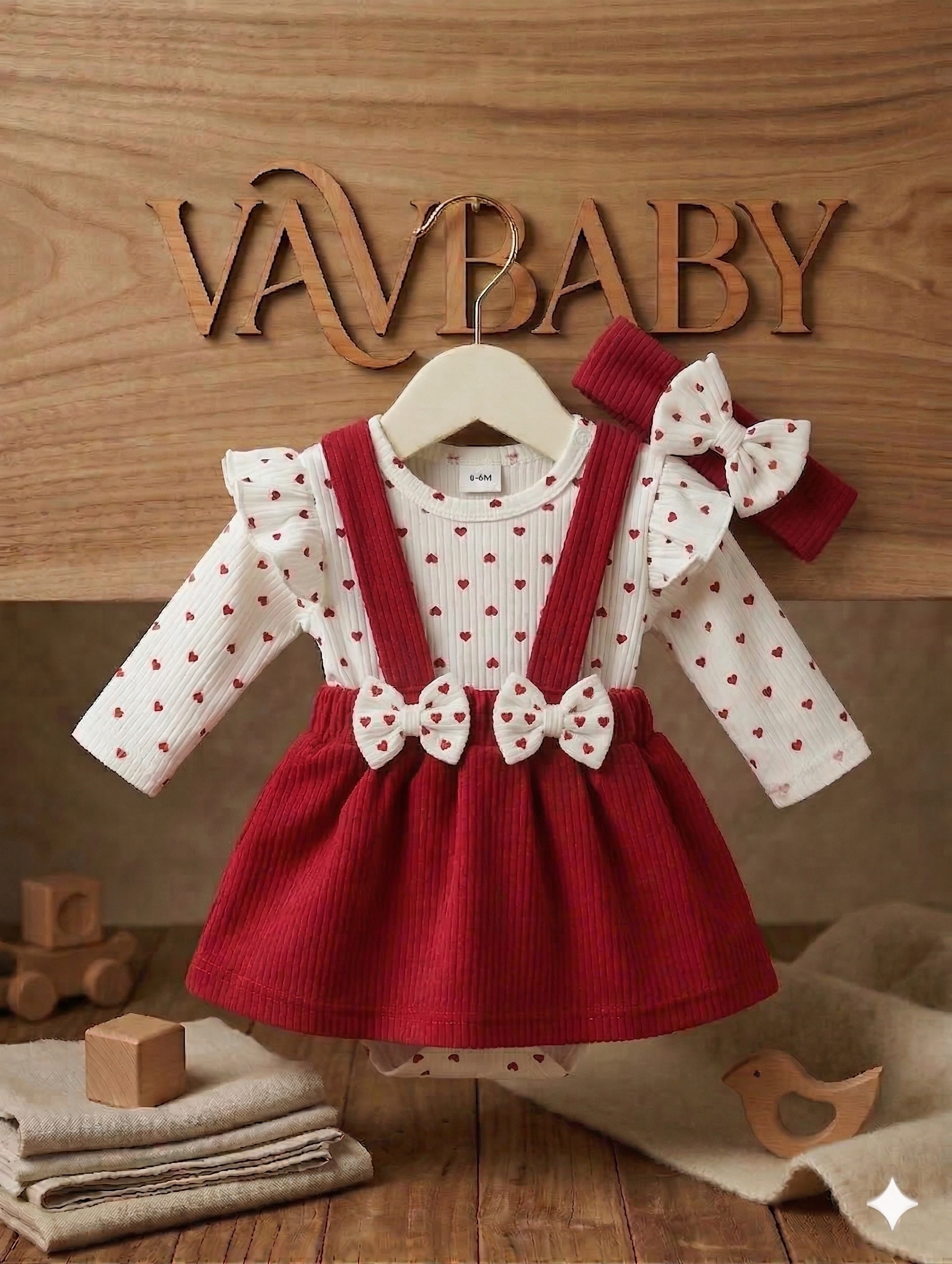 Kız%20Bebek%20Kırmızı%20%20Raporlu%20Jile%20Etek%20ve%20Kalp%20Desenli%20Zıbın%20Body%20Takım%20