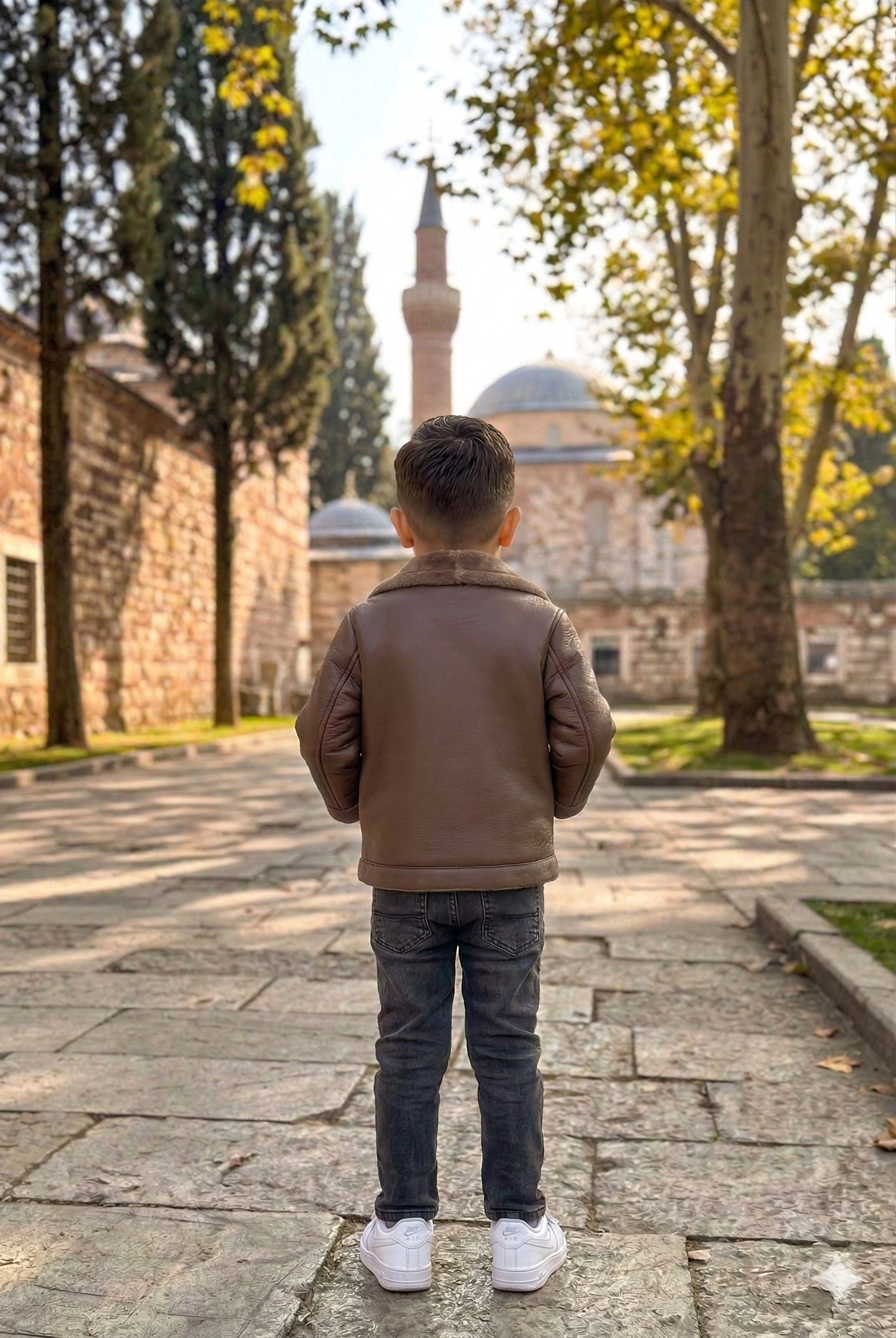 Erkek%20Çocuk%20Kahverengi%20Kürklü%20İçi%20Yünlü%20Deri%20Mont%203%20lü%20Takım