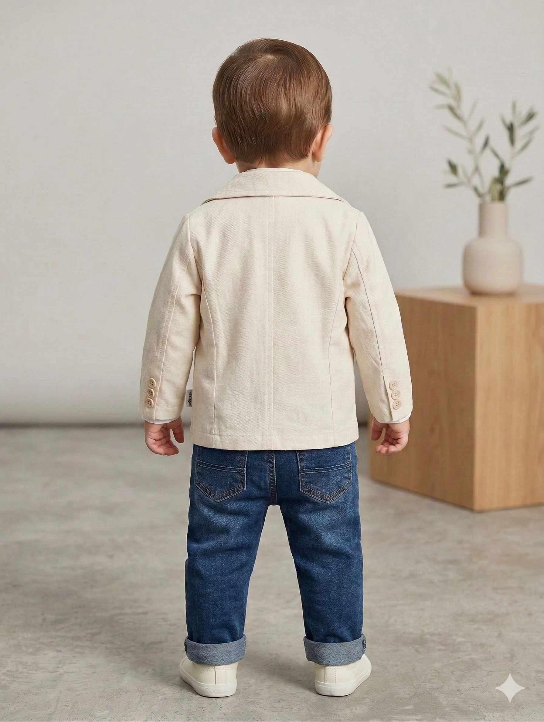 Erkek%20Bebek%20Blazer%20Ceketli%20Kot%20Pantolonlu%203’lü%20Takım