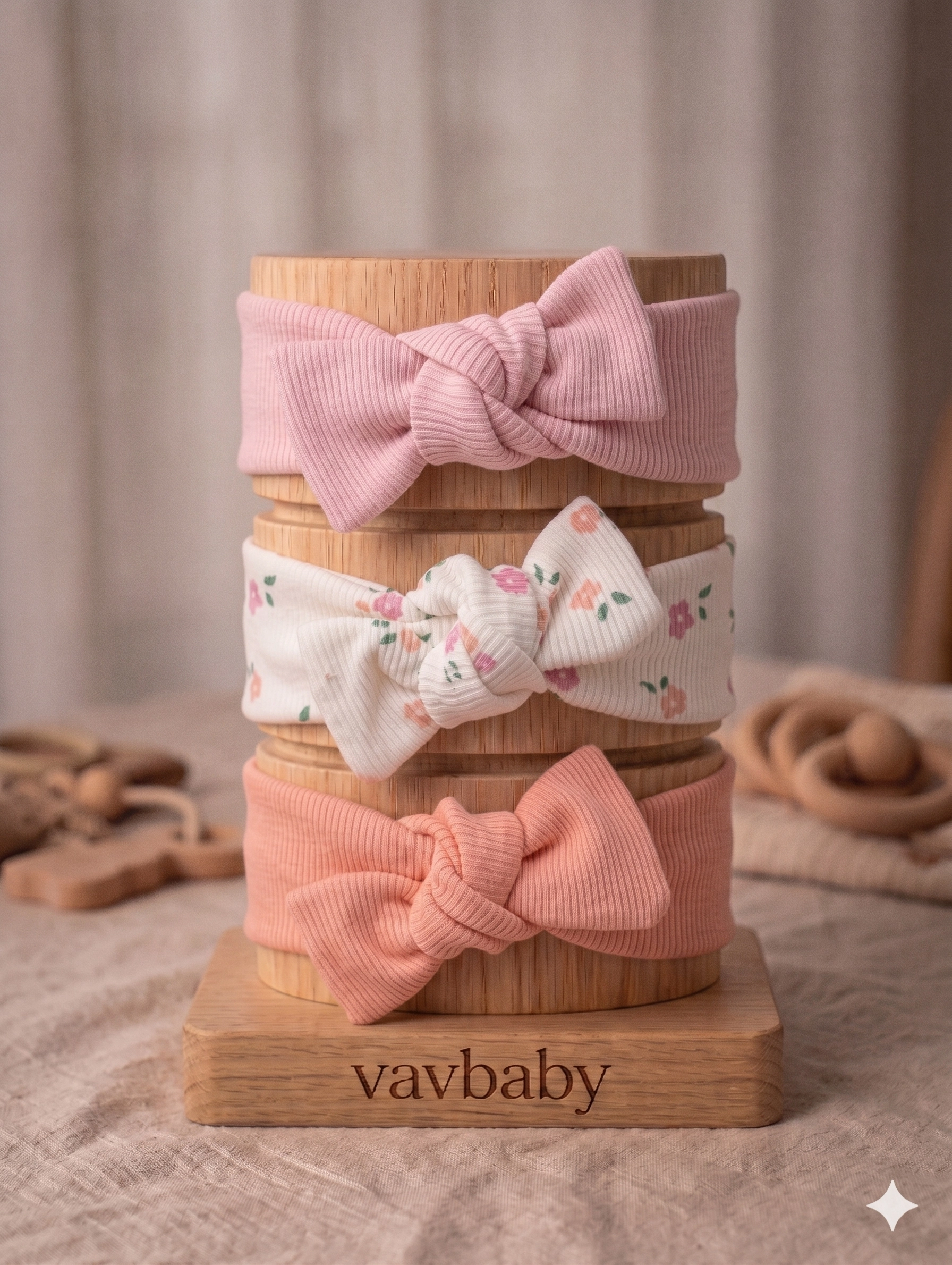 Kız%20Bebek%203’lü%20Ribana%20Fiyonklu%20Bandana%20Seti%20-%20Somon