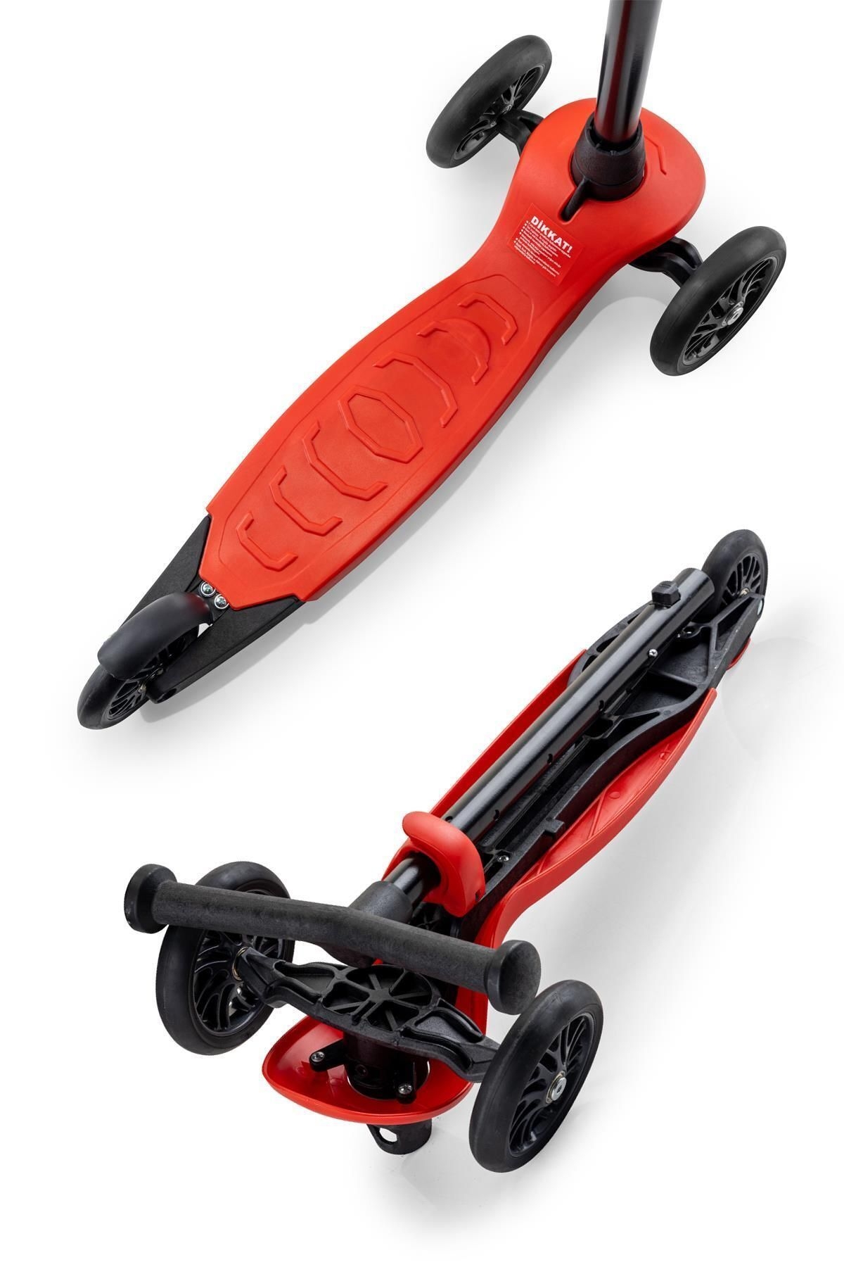 VaVbaby%203%20Tekerli%20Yükseklik%20Ayarlı%20Ziply%20Scooter%20Kırmızı