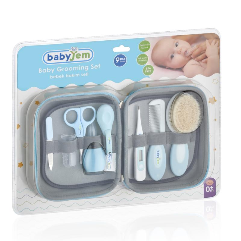 Babyjem%20Bebek%20Bakım%20Seti%209%20Parça%20Mavi
