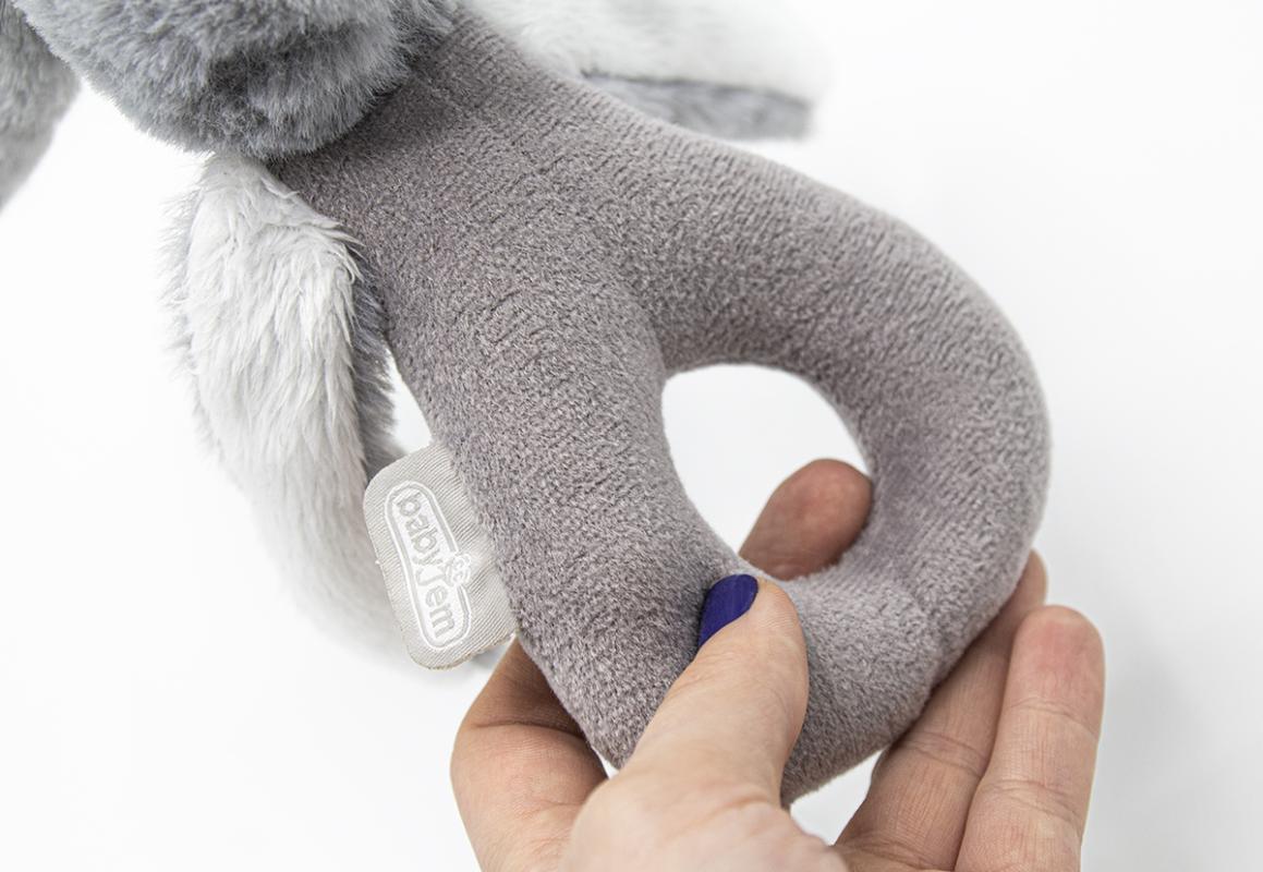 Babyjem%20Tutmalı%20Peluş%20Mini%20Tavşan%20Gri%20