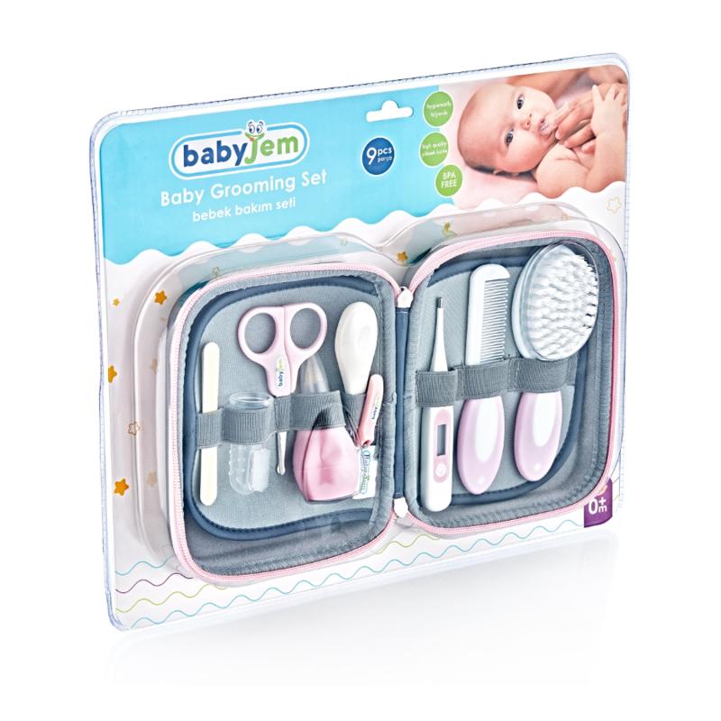 Babyjem%20Bebek%20Bakım%20Seti%209%20Parça%20Pembe%20