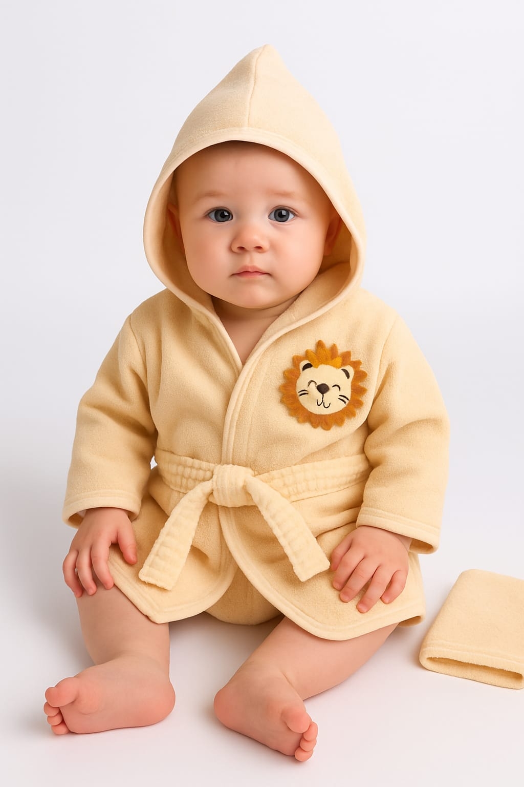 VaVbaby%20Organik%20Bambu%20Bebek%20Havlu%20Bornoz%20Seti%20Bebek%20Havlu%20Kundak%20Lion