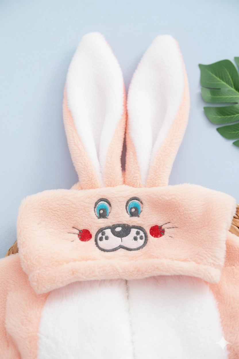 Welsoft%20Unisex%20Fermuarlı%20Peluş%20Kışlık%20Bebek%20Uyku%20Tulumu%20Çocuk%20Tulumu%20ve%20Kostümü%20Tavşan