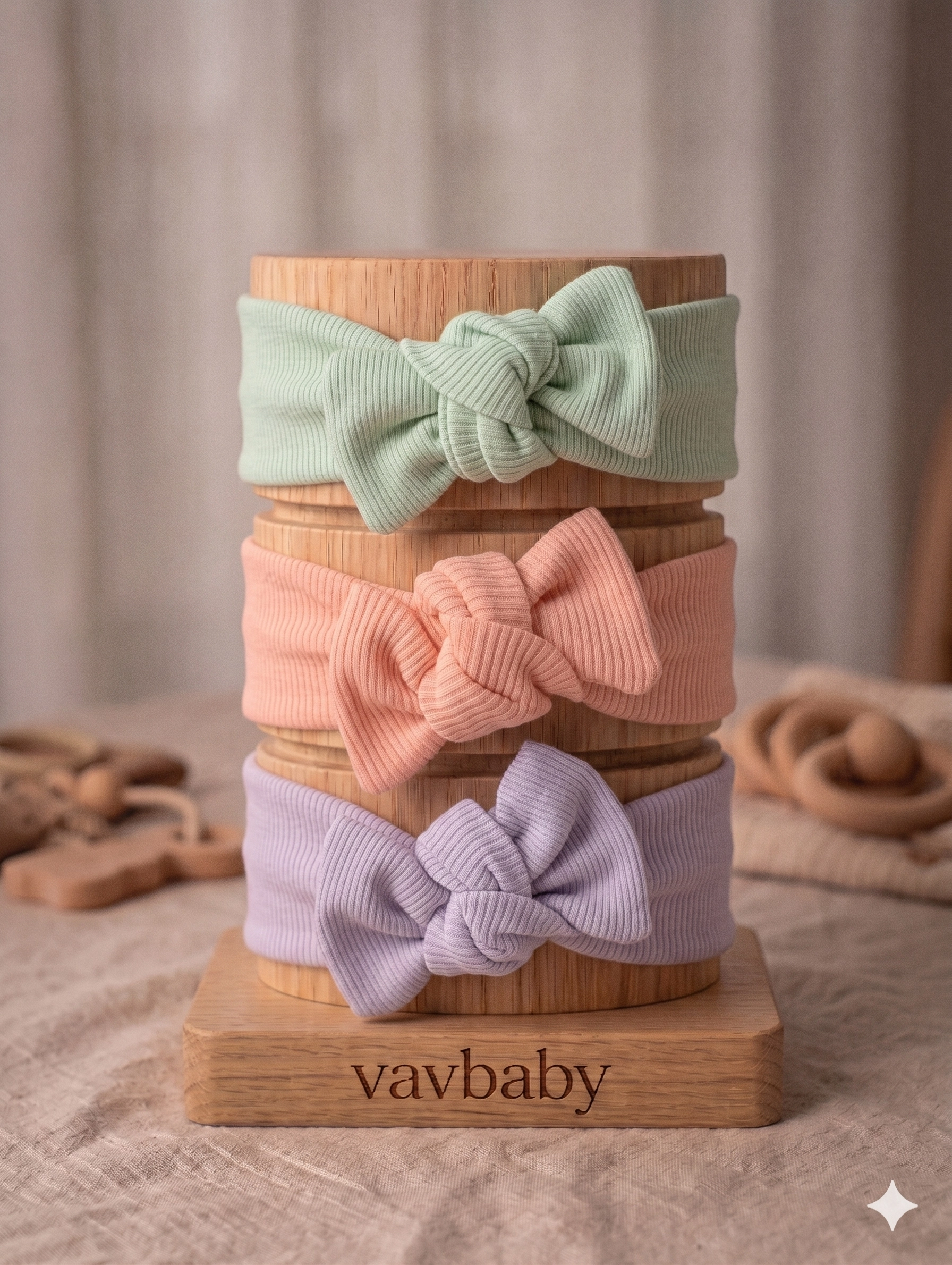 Kız%20Bebek%203’lü%20Ribana%20Fiyonklu%20Bandana%20Seti%20-%20Mor