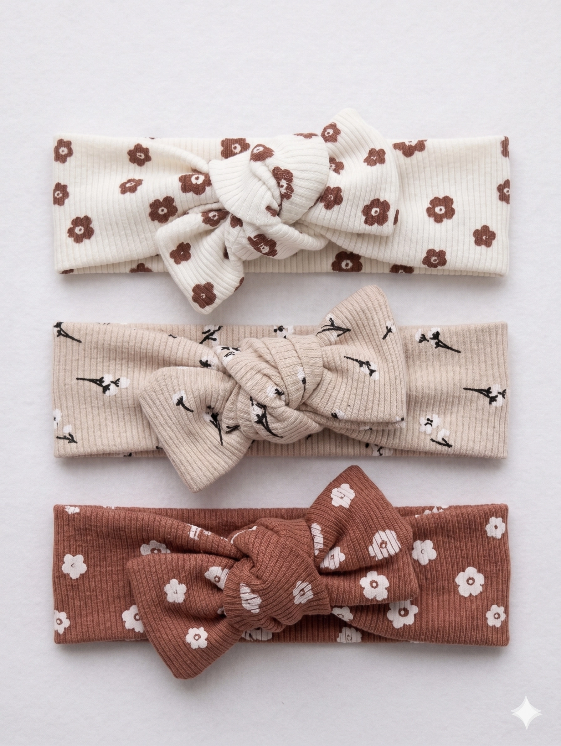Kız%20Bebek%203’lü%20Ribana%20Fiyonklu%20Bandana%20Seti%20-%20Kahverengi