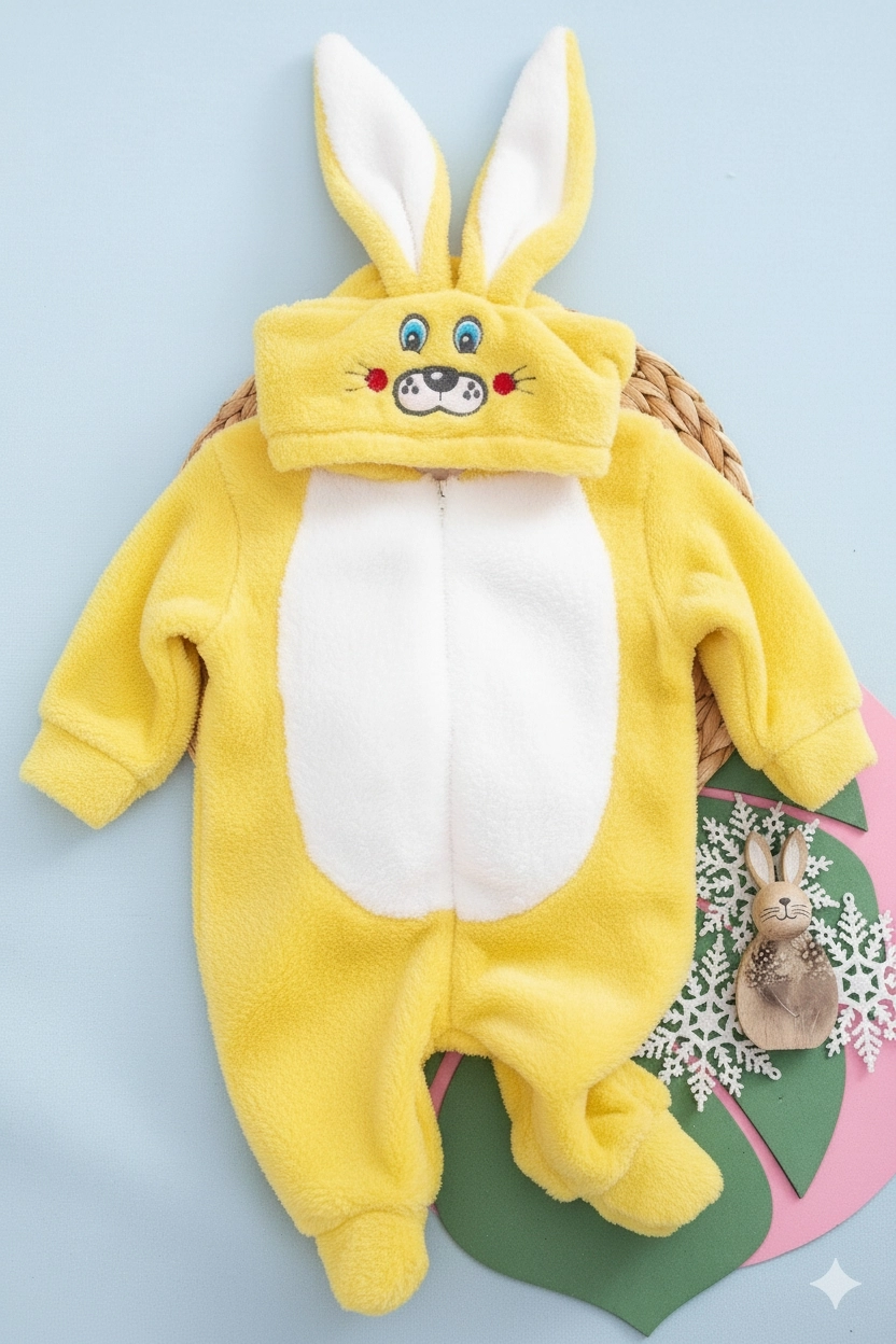 Welsoft%20Unisex%20Fermuarlı%20Peluş%20Kışlık%20Bebek%20Uyku%20Tulumu%20Çocuk%20Tulumu%20ve%20Kostümü%20Tavşan