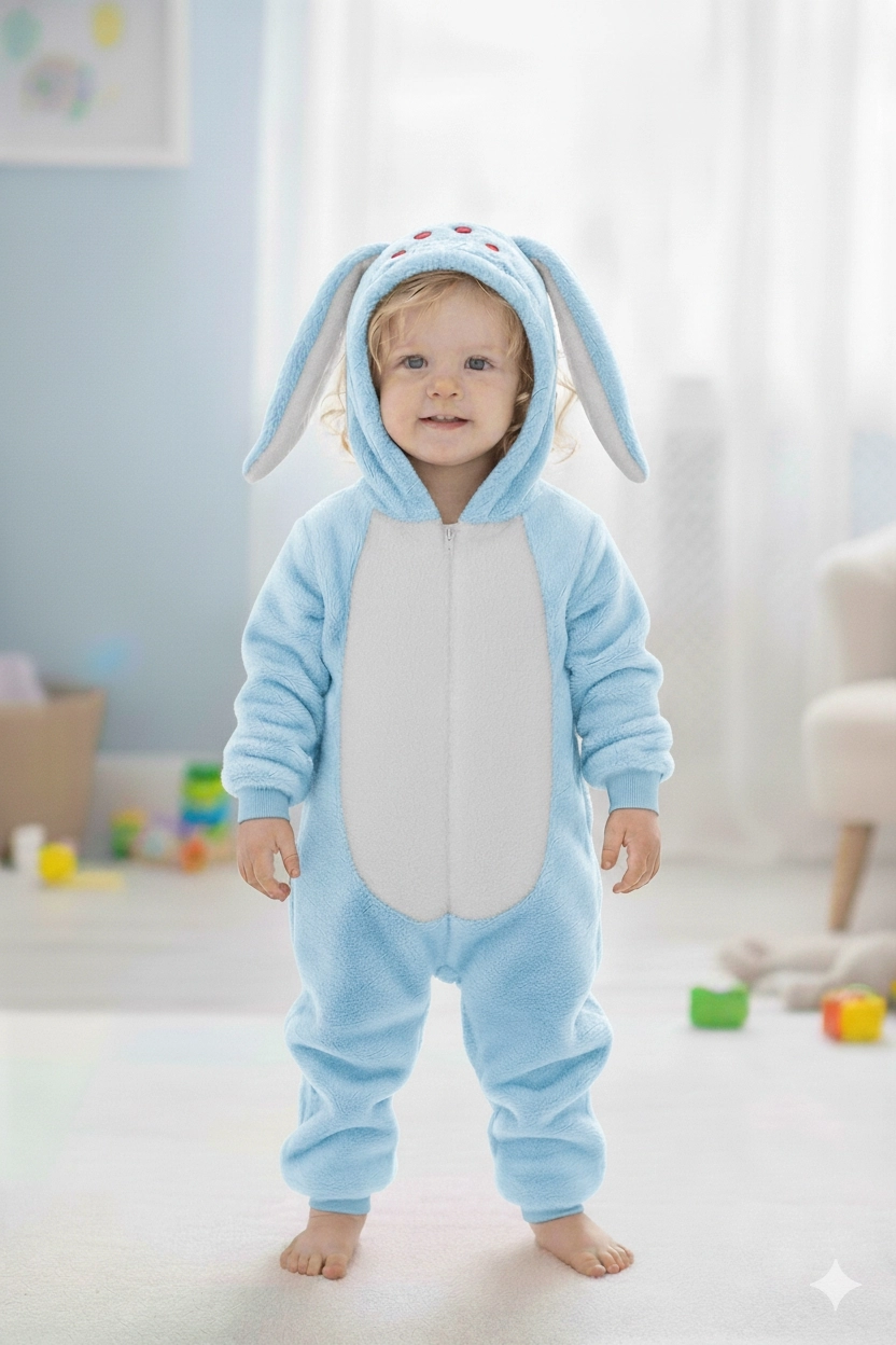 Welsoft%20Unisex%20Fermuarlı%20Peluş%20Kışlık%20Bebek%20Uyku%20Tulumu%20Çocuk%20Tulumu%20ve%20Kostümü%20Tavşan
