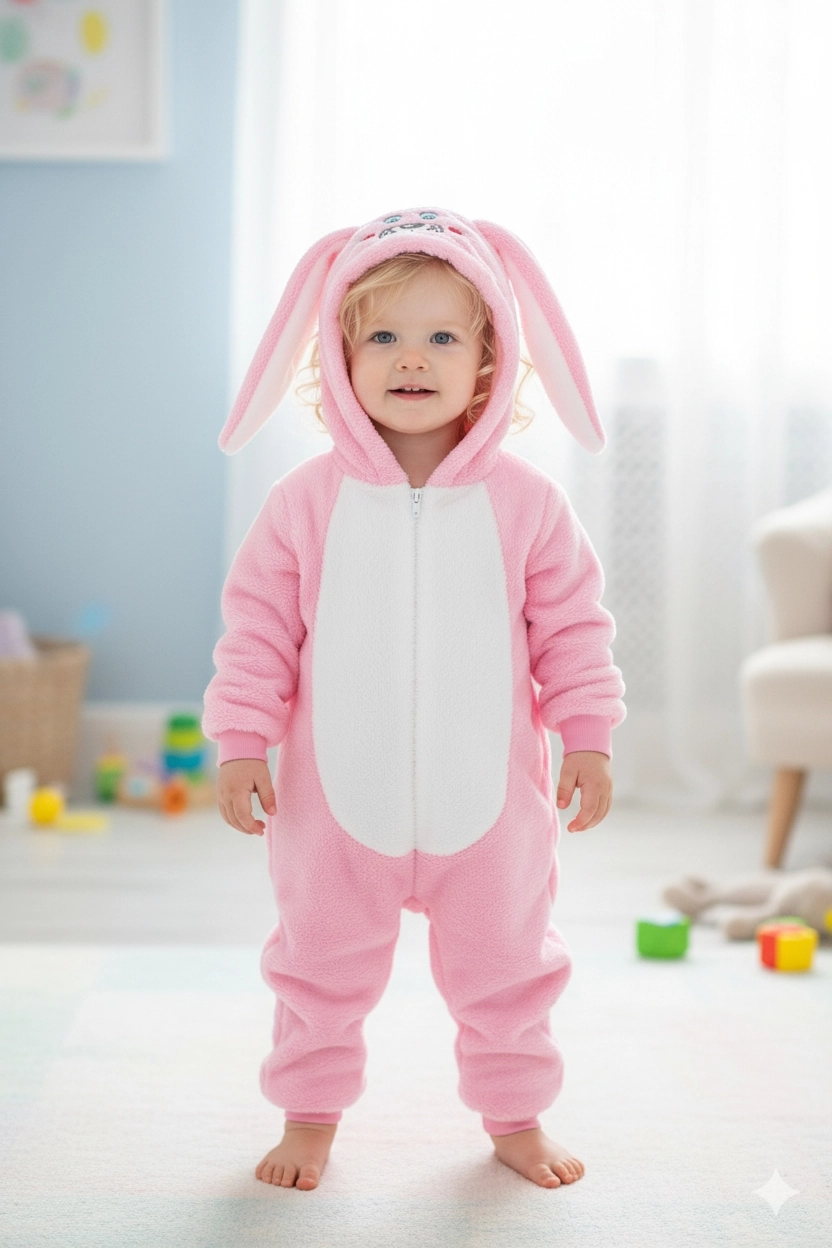 Welsoft%20Unisex%20Fermuarlı%20Peluş%20Kışlık%20Bebek%20Uyku%20Tulumu%20Çocuk%20Tulumu%20ve%20Kostümü%20Tavşan