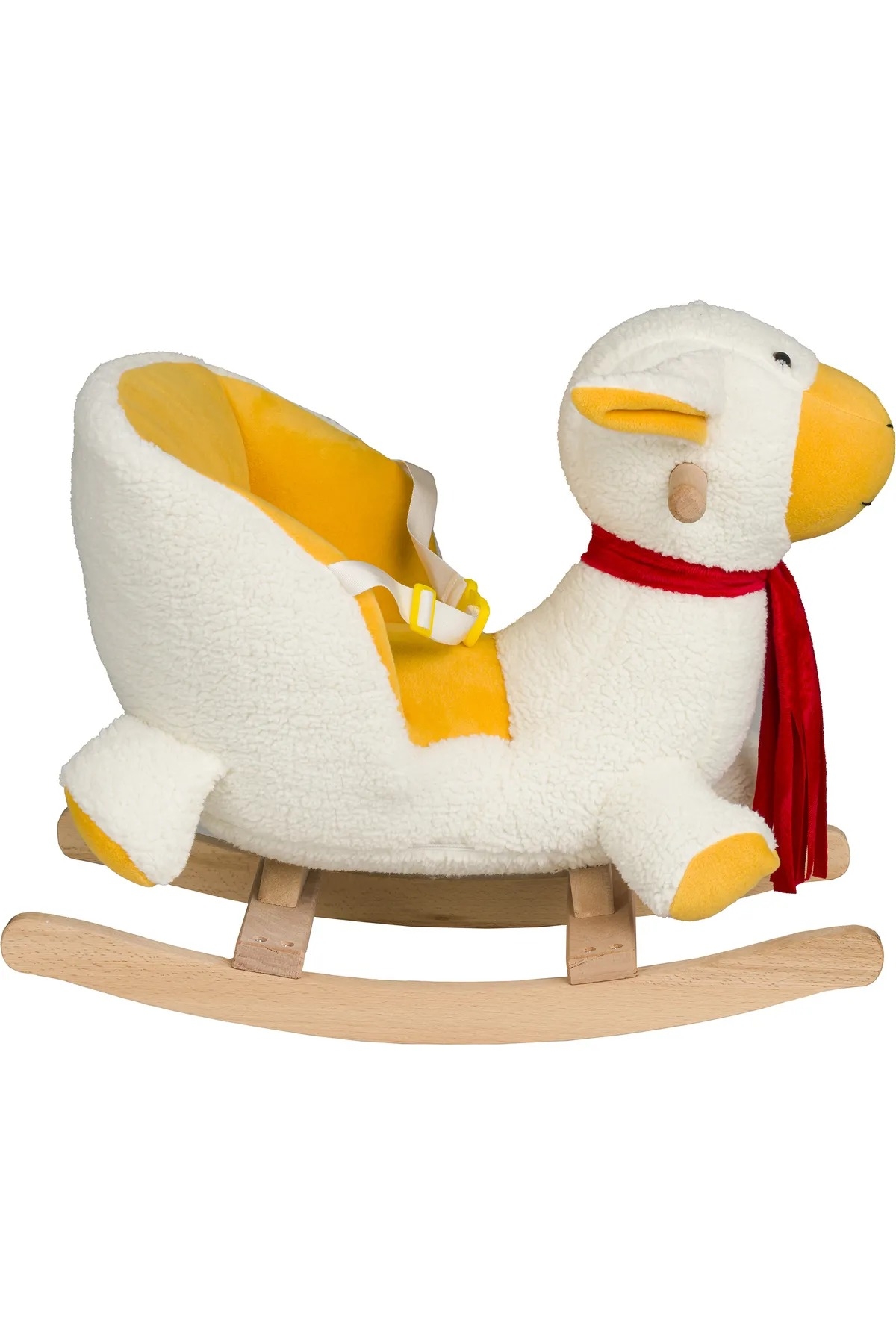 VaVbaby%20Sallanan%20At%20Ahşap%20Peluş%20Yumuşak%20-%20Kuzu%20Beyaz