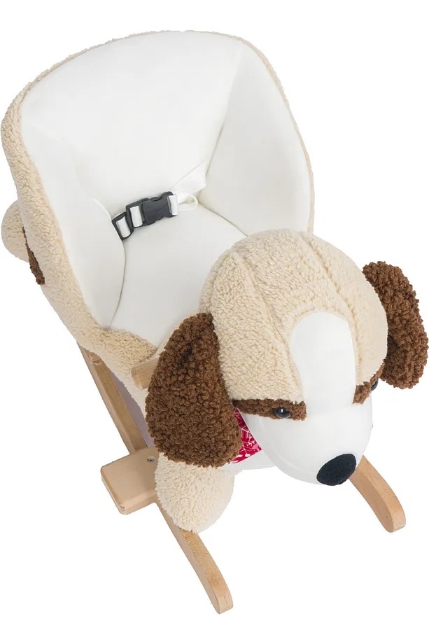 VaVbaby%20Sallanan%20At%20Ahşap%20Peluş%20Yumuşak%20-%20Köpek%20Latte