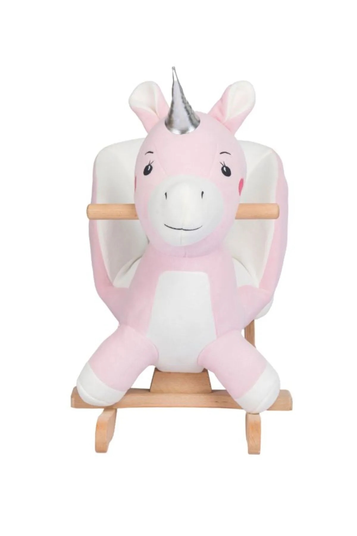VaVbaby%20Sallanan%20At%20Ahşap%20Peluş%20Yumuşak%20-%20Unicorn%20Fuşya