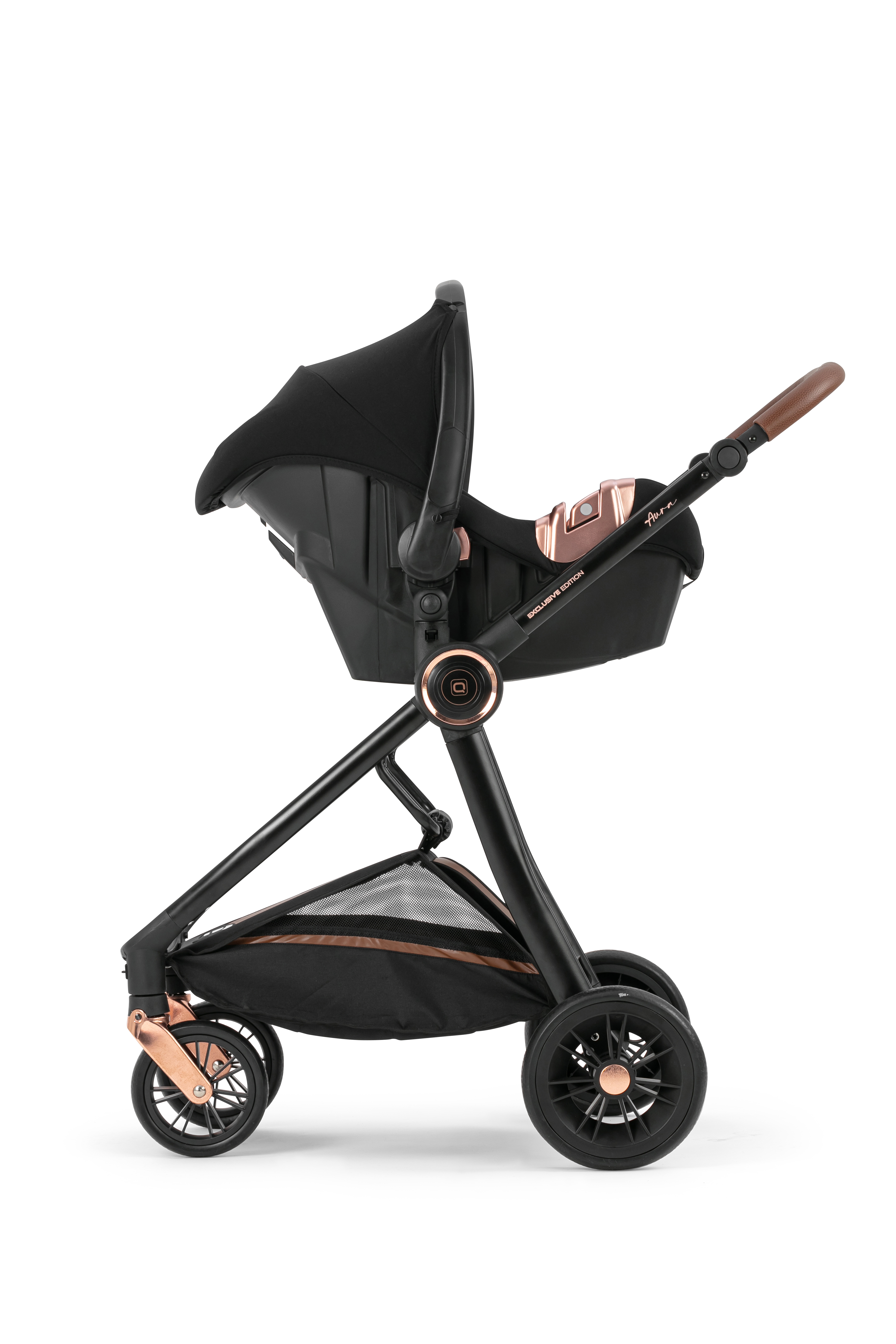 Aura Trio Travel Sistem Bebek Arabası Siyah