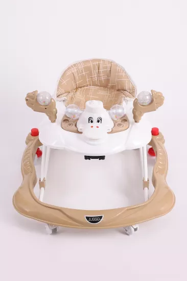  Vavbaby Carolin Oyuncaklı 3 Kademeli Örümcek Bebek Yürüteci Kahverengi