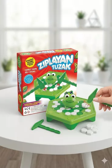 Zıplayan Tuzak Kurbağa Düşürme Oyunu