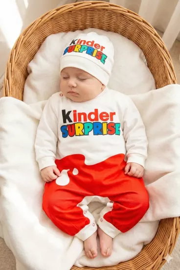 Kinder Surprise Temalı Bebek Tulum - Kinder Sürpriz Tulum