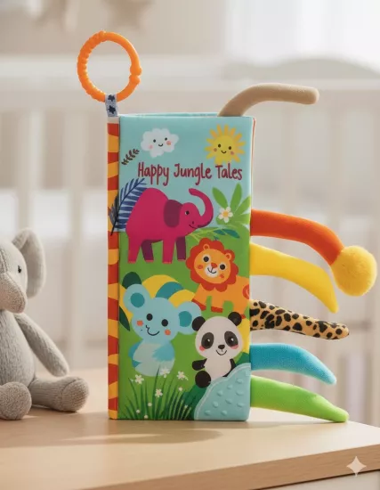 Sevimli Hayvan Dostlar Hışırtılı ve Kuyruklu İlk Bez Kitabım