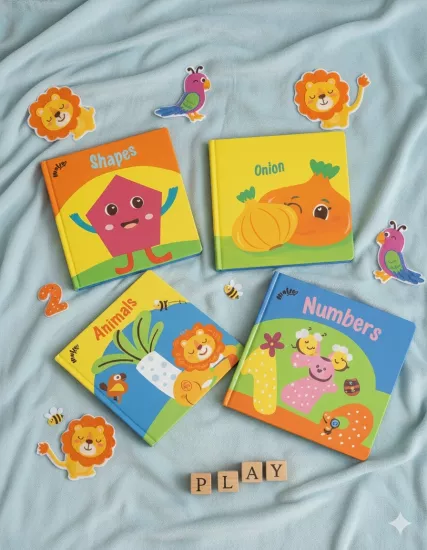 Erken Eğitim Yumuşak Bez Kitap Seti 4 lü Kitap Seti