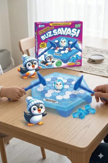 Buz Savaşı Zeka ve Strateji Oyunu - Penguen Düşürme Oyunu