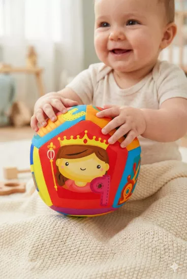 İlk Öğrenme ve Gelişim Küresi Çıngıraklı Top Kız