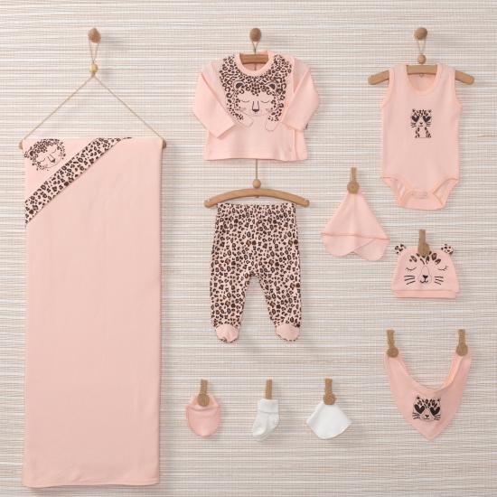 VaVbaby Antibakteriyel Yenidoğan Hastane Çıkışı Leopar Desen