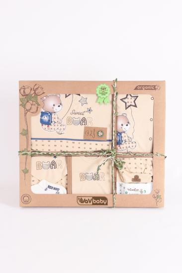 VaVBaby Organik Hastane Çıkışı 10’lu Star Bear Lacivert