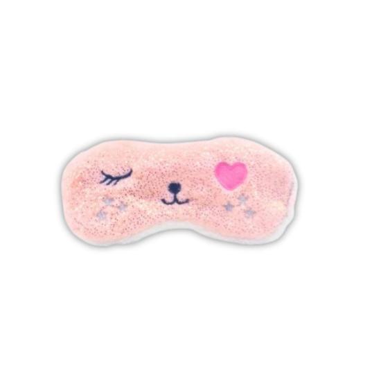 VaVbaby Bebek Uyku Maskesi Simli Kalpli Kedi