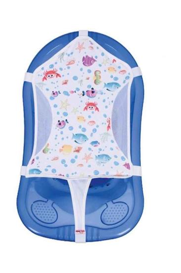 Sevi Bebe Beyaz Desenli Bebek Banyo Filesi