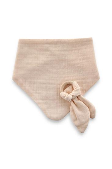 Babyjem Ahşap Diş Kaşıyıcılı Bürümcük Müslin Önlük