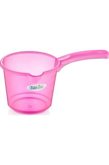 Babyjem Bebek Banyo Maşrapası Şeffaf Pembe