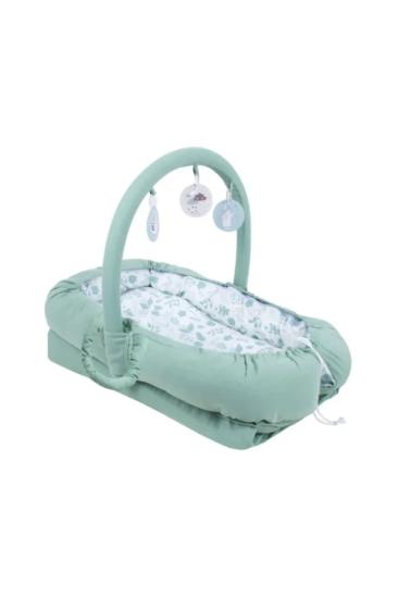 Sevi Bebe Çok Fonksiyonlu Anne Yanı Reflü Yatağı Yaprak Desen