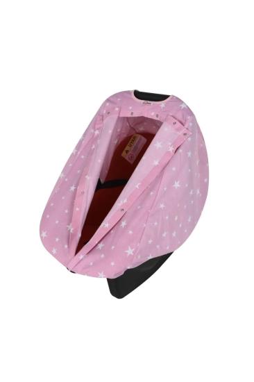 Sevi Bebe Ana Kucağı Örtüsü Pembe Yıldız
