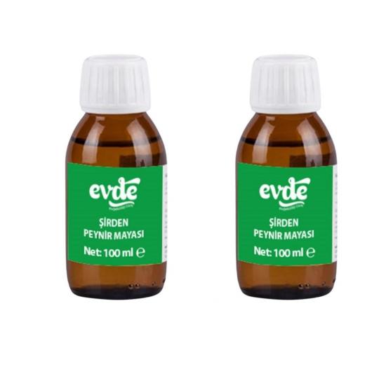 Evde Şirden Peynir Mayası 100 ml (2 adet)