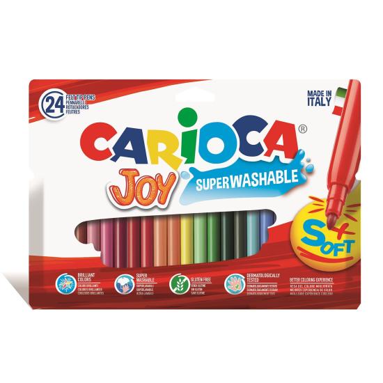 CARIOCA Joy Süper Yıkanabilir Keçeli Boya Kalemi 24’lü