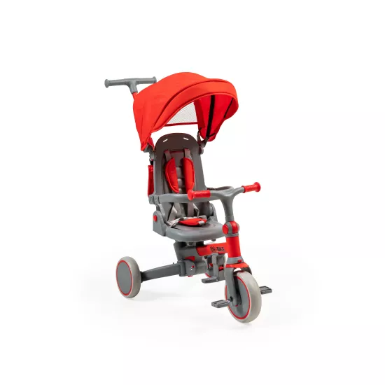 Baby2Go Üç Tekerlekli Katlanabilir Tenteli Bisiklet Go Bike Kırmızı