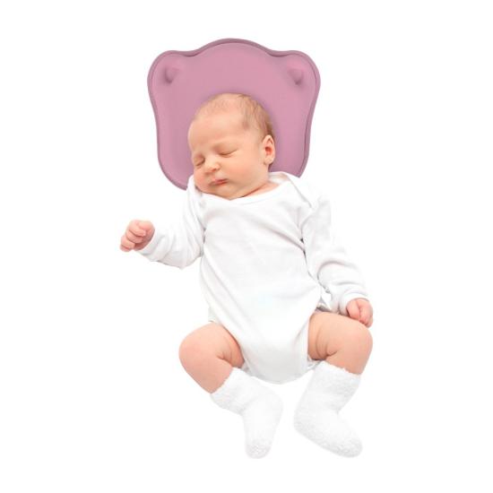 Bebek Kafa Şekillendirici Yastık - Gül Kurusu