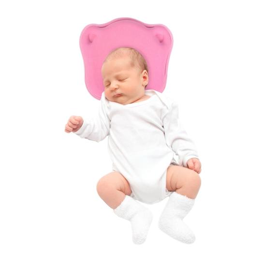Bebek Kafa Şekillendirici Yastık - Pembe