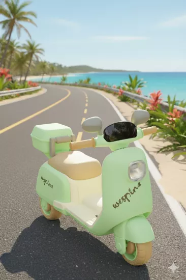 Lüks Akülü 3 Tekerlekli Çocuk Motoru 2-7 Yaş Uzaktan Kumandalı Akülü Motor