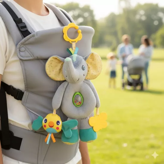 Sevimli Fil Arkadaşım Çıngıraklı Aktivite Oyuncağı