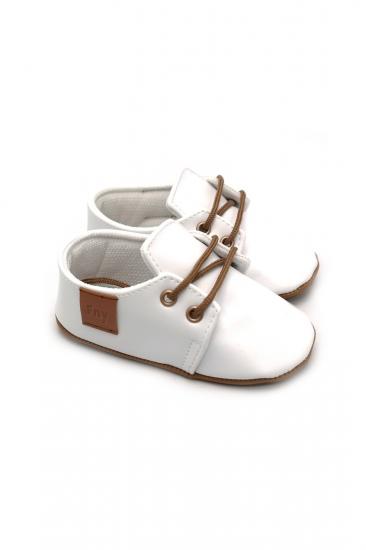 VaVbaby Deri İlk Adım Ayakkabısı Beyaz