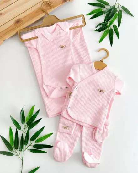 Raporlu 7 Li Zıbın Takımı - Hastane Çıkışı Pembe